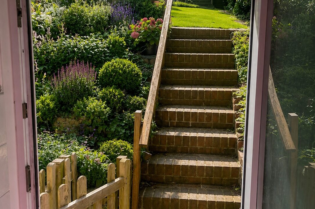 Pic of rear garden from kitchen door